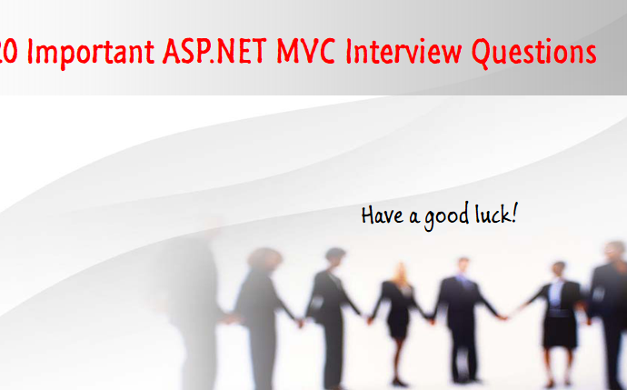 ASP.NET MVC interview question