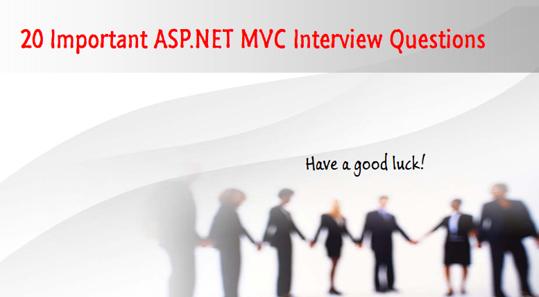 ASP.NET MVC interview question 