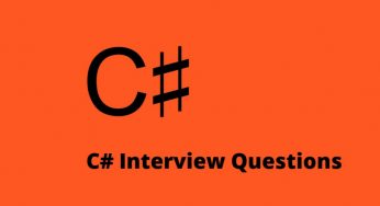 20 Important C# interview questions for experienced