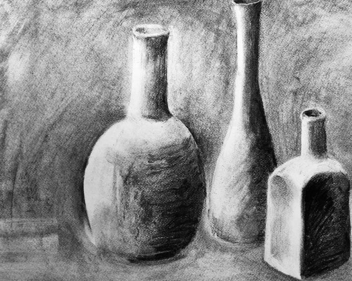 Charcoal drawing